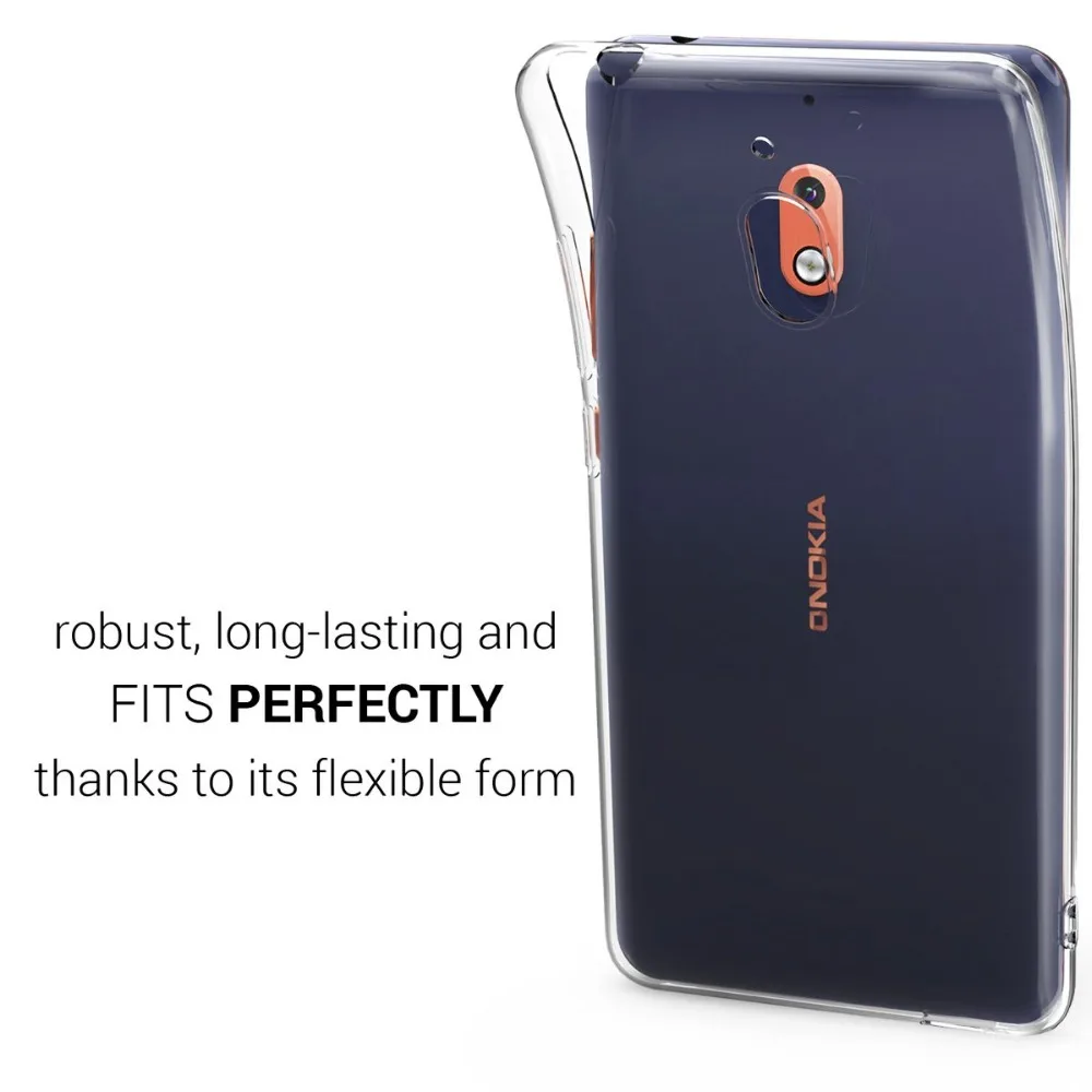 Ультратонкий кристально прозрачный мягкий чехол-бампер из ТПУ для Nokia 2 1 TA-1080 TA-1084