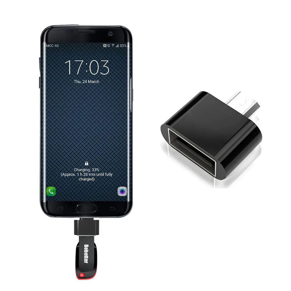 Ascromy Android Micro USB OTG адаптер штекер кабель конвертер для Samsung S10 + S10e HTC Xiaomi Huawei Sony
