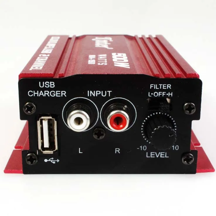 Новый мини усилитель мощности для автомобиля 2CH HiFi стерео MA150 12v 2A 500W CD DVD MP3 USB