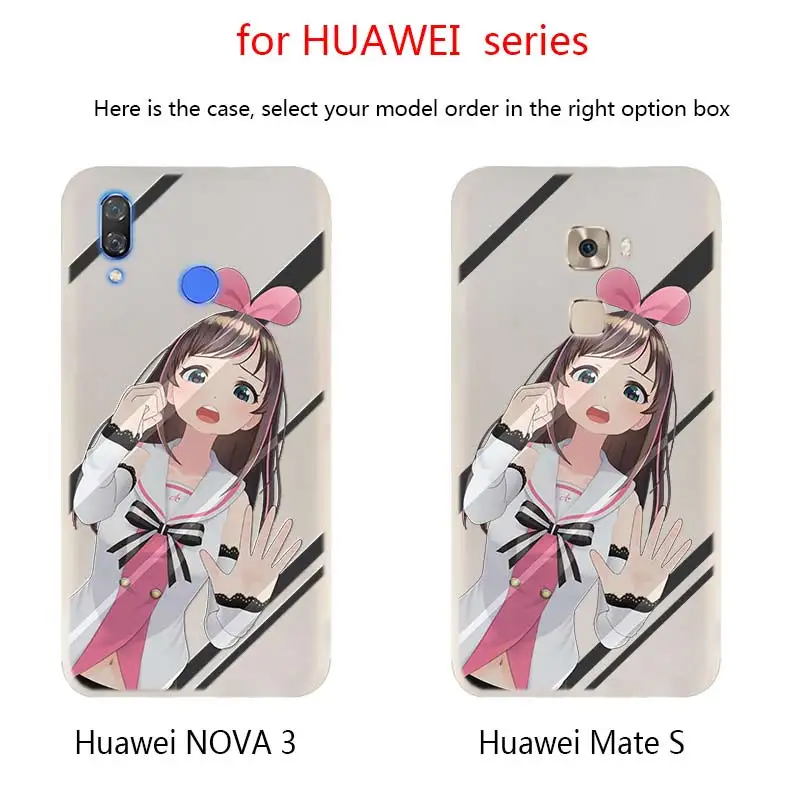Японские Аниме девушка Сенсорное стекло kawaii телефонные чехлы для Huawei Mate 30 20 10 Lite