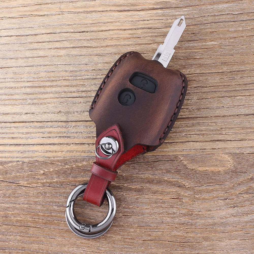 Кожаный дистанционный автомобильный брелок KEYYOU чехол для ключей Peugeot 206 307 207 408