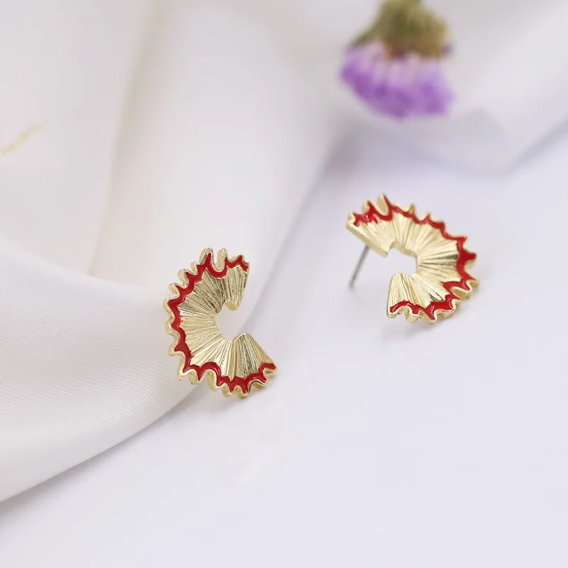 EM032 серьги-гвоздики в форме цветка крупные маленькие серьги для женщин