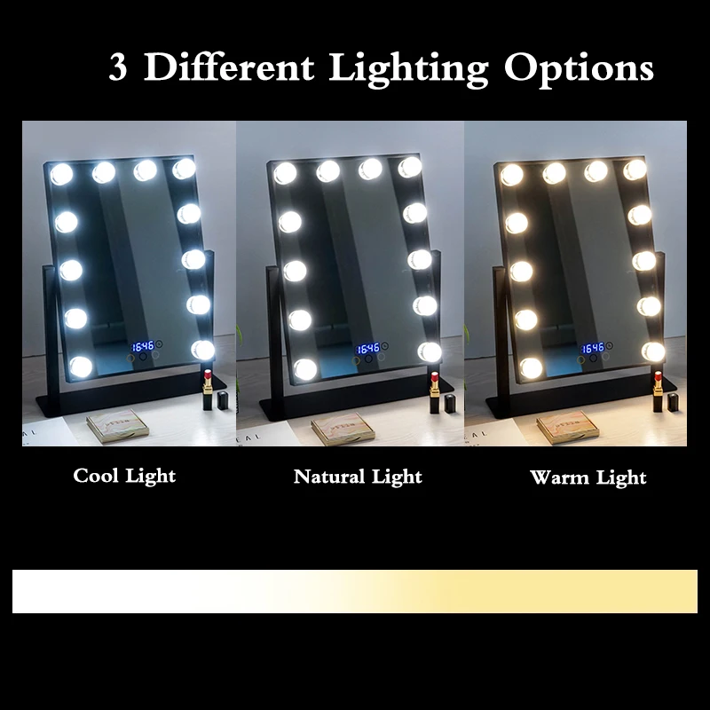 Зеркало для профессионального макияжа зеркало с подсветкой столик умным