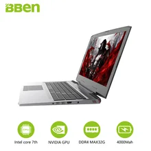 Bben Gaming G16 ноутбук 15," компьютер с intel i7-7700HQ четырехъядерным процессором NVIDIA GeForce GTX1060 16 Гб DDR4, M.2 256 Гб SSD, 2 ТБ HDD
