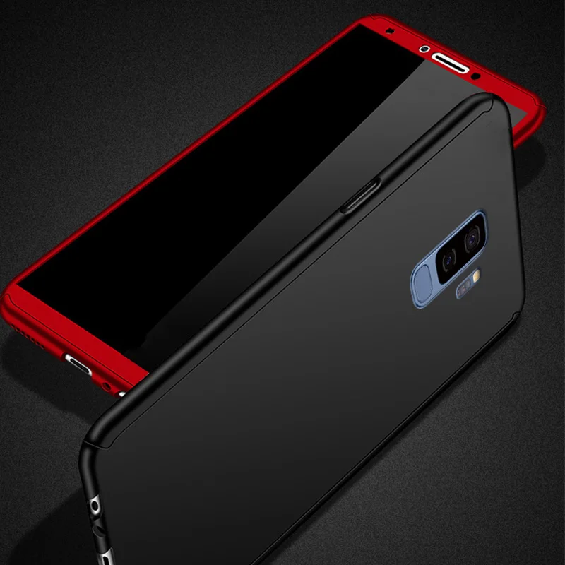 Для S9 S9Plus 360 градусов и красном цветах мобильный телефон с отделениями для карт