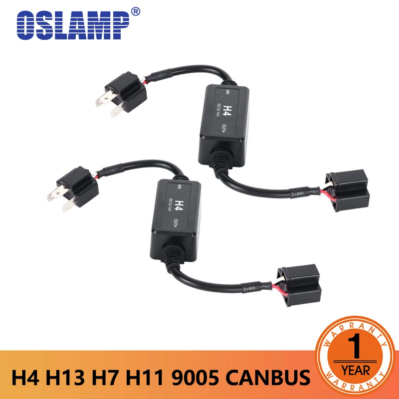 Декодер Oslamp Canbus для автомобильных СВЕТОДИОДНЫХ Фар H4 H7 H11 H8 H9 H13 9005/HB3 9006/HB4 декодер