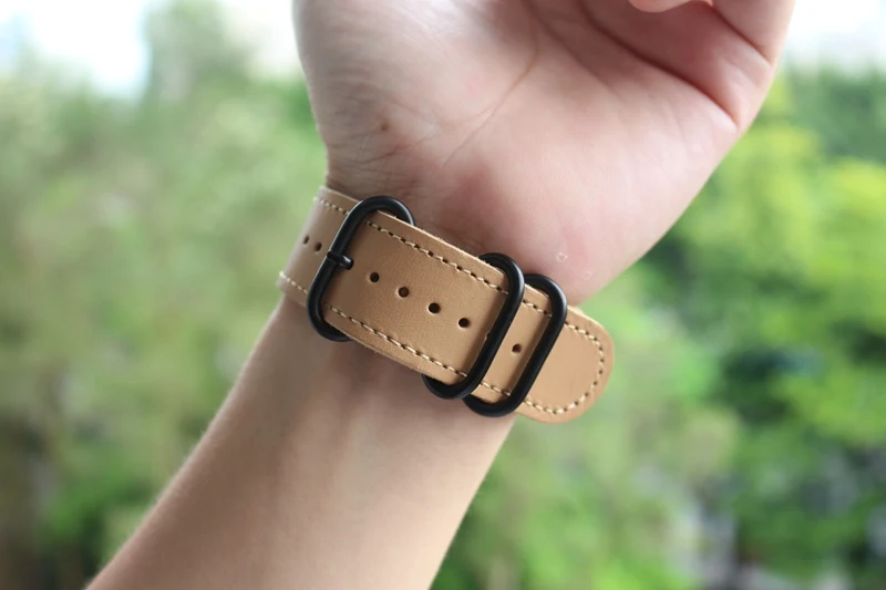 Ретро мягкий браслет из натуральной кожи ремешок для apple watch 4 44/40 мм Мужские часы аксессуары для iwatch серии 1 2 3 42/38 мм ремешок
