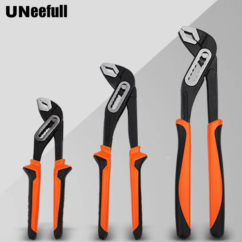 

UNeefull 8" 10" 12 " Water Pump Pliers multifunctional plier Quick-Release Straight Jaw Groove Joint Pliers Plumbing Pliers