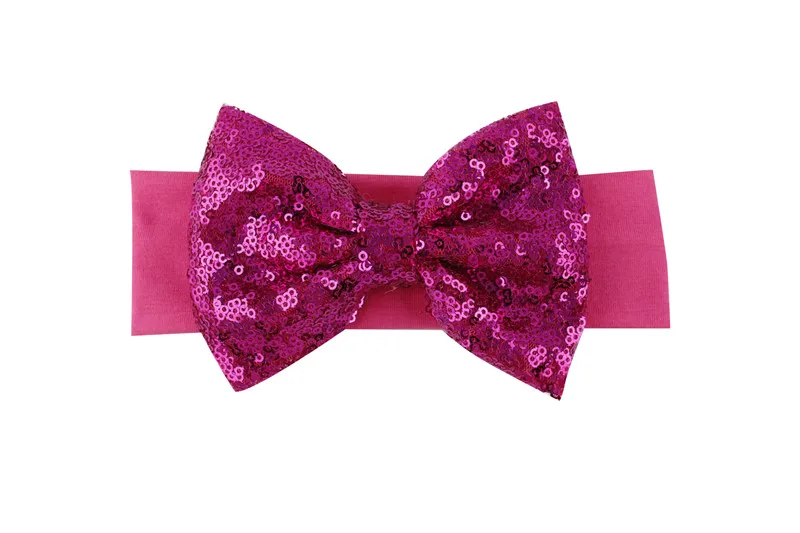 Kids Baby Girls Bebe Children Supreme Sequin Bowknots Hair Accessories Band Headdress Headwear | Детская одежда и обувь