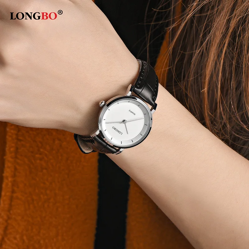 

2017 LONGBO Luxury Quartz Watch Casual Fashion Leather Strap Watches Men Women Couple Watch Sports Analog Wristwatch Gift 80260