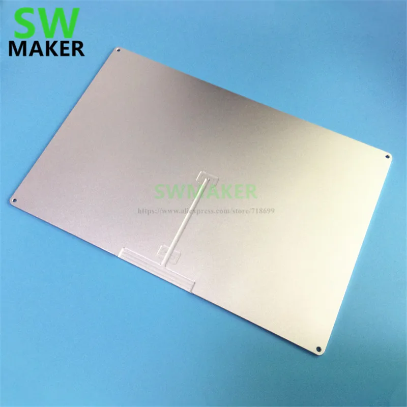 

300x200mm Reprap Prusa i3 3D printer update type Anodized Aluminum build plate Support plate for Heated Bed