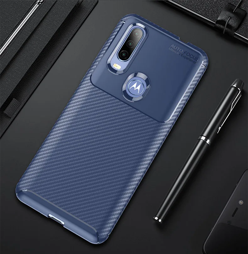 Для Moto One Vision чехол, роскошный, из углеродного волокна, каплевидный, мягкий, ТПУ, защитный чехол, для Motolora Moto One Vision xt1970one Action