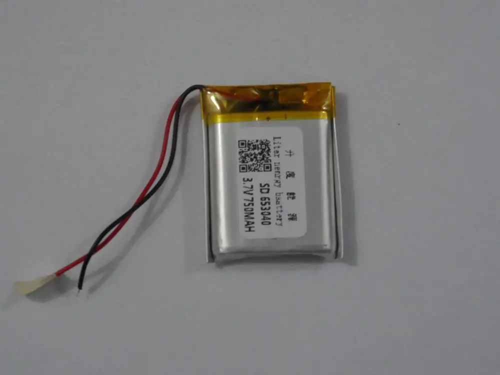Полимерный аккумулятор от производителя прямой маркетинг 653040 3 7 V GPS линия 750mah