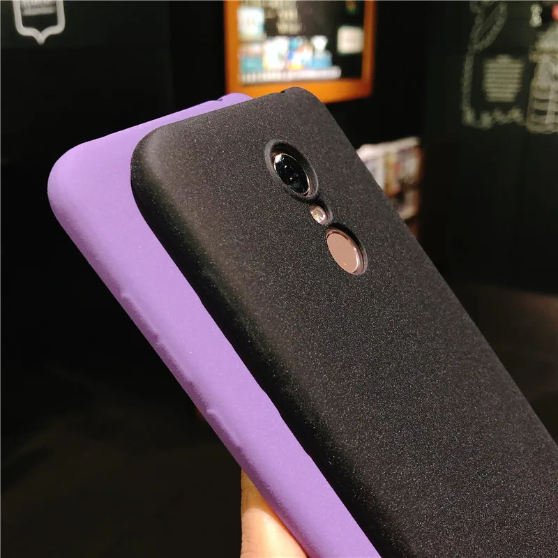 Матовый чехол из ТПУ с текстурой песка для XiaoMi RedMi 5 Plus силиконовый матовый