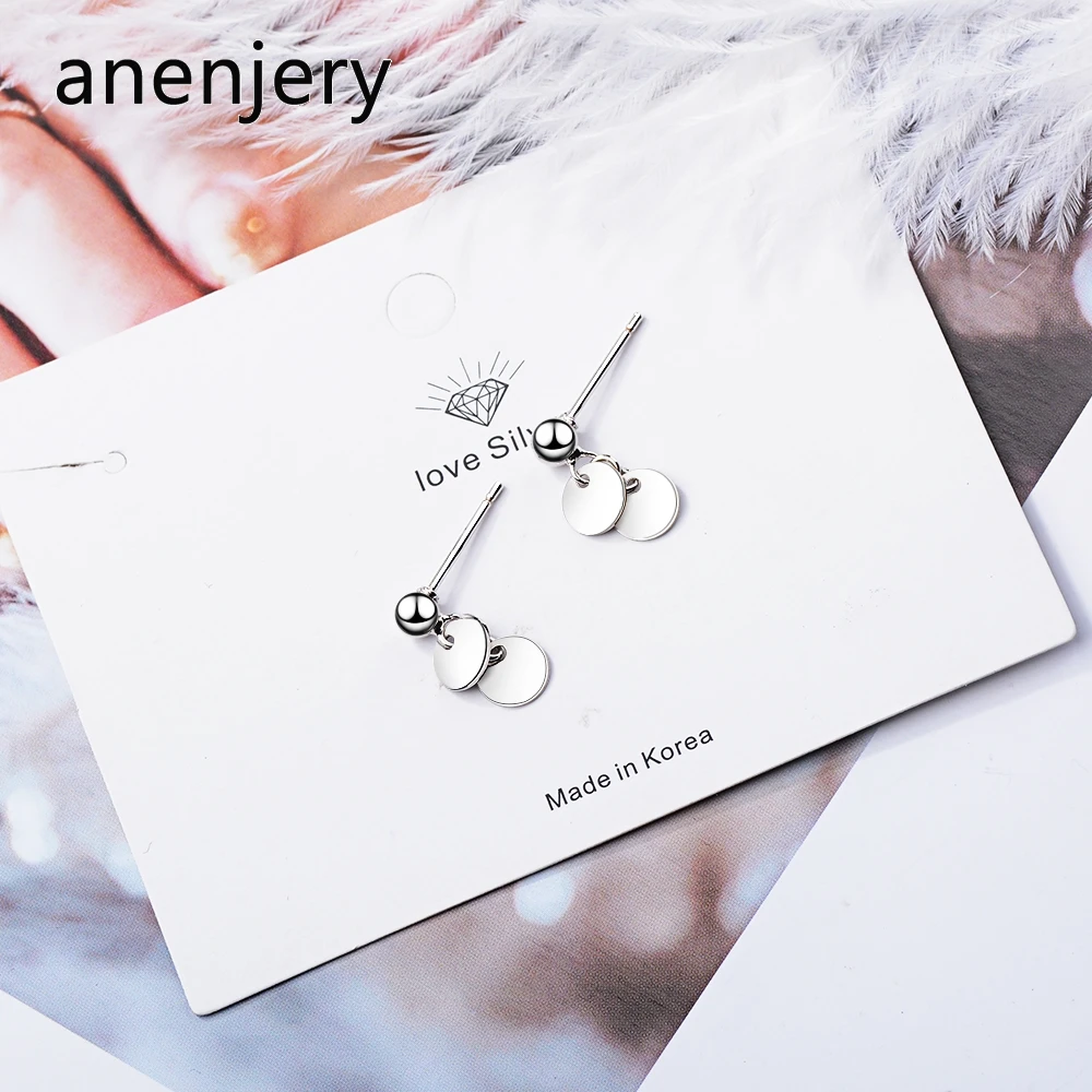 Женские серьги с кисточками ANENJERY из стерлингового серебра 925 пробы S