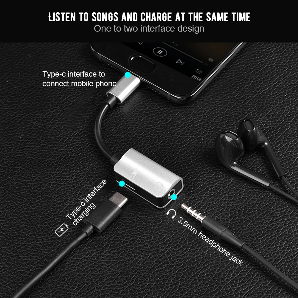 USB-C аудио кабель Aux 3 5 Jack адаптер для наушников USB Type C до мм зарядное устройство Xiaomi