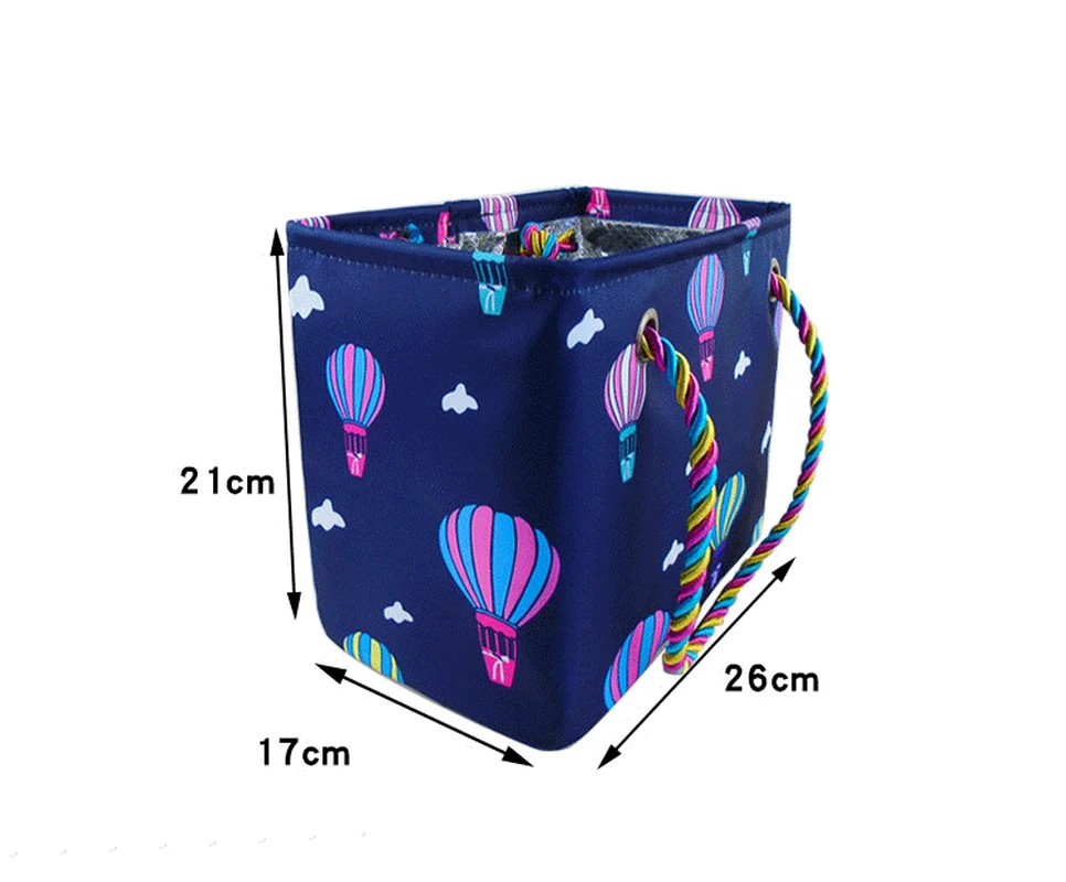 2018 New Korean Cute Waterproof Oxford Cloth Bath Basket Large Capacity Foldable Storage Box Portable Bag Container |