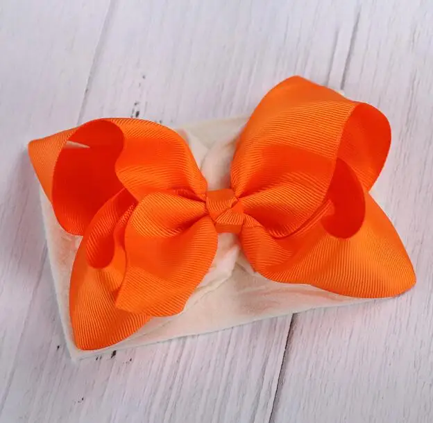 baby headband 3 Новорожденный нейлон Детские повязка на голову для малышей детей Бант Детская повязка на голову тюрбан с бантом аксессуар, лента для волос - Цвет: baby headband 3