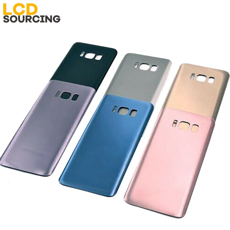 Крышка батарейного отсека для Samsung Galaxy S8 G950F Задняя стеклянная крышка сменная PLUS