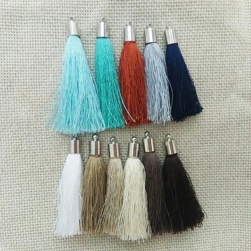 Серьги решений чокер с кисточками застежка для бус Подвески кисти из волокна