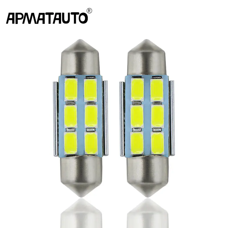 2x для Volkswagen VW Golf 4 5 Passat 3B 3BG 3C cc Polo 9N T5 Eos C5W 36 мм номерной знак света светодиодный лампы