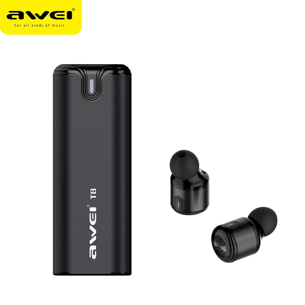 TWS Наушники AWEI T8 с микрофоном и поддержкой bluetooth 4 2|in ear earphones|bluetooth earphonewireless earphone |