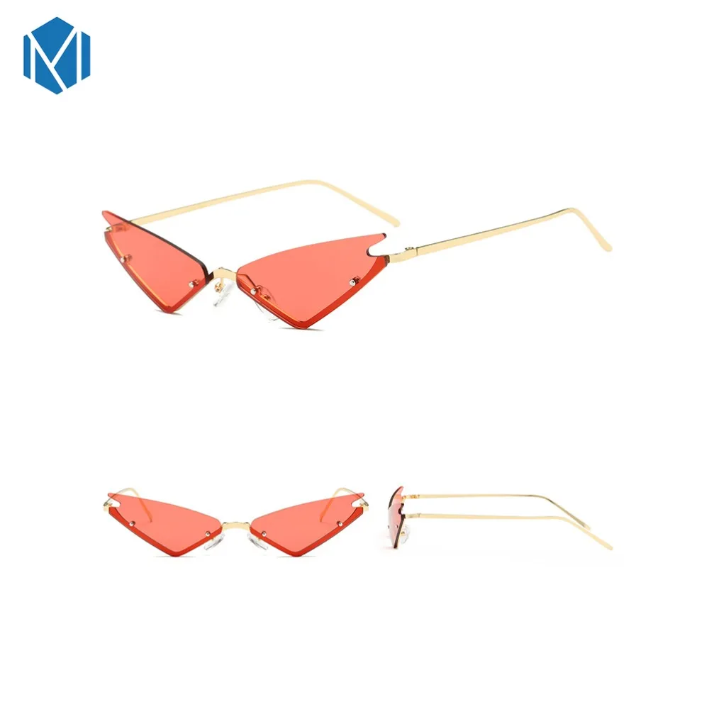 Ретро маленькие солнцезащитные очки кошачий глаз для женщин брендовые