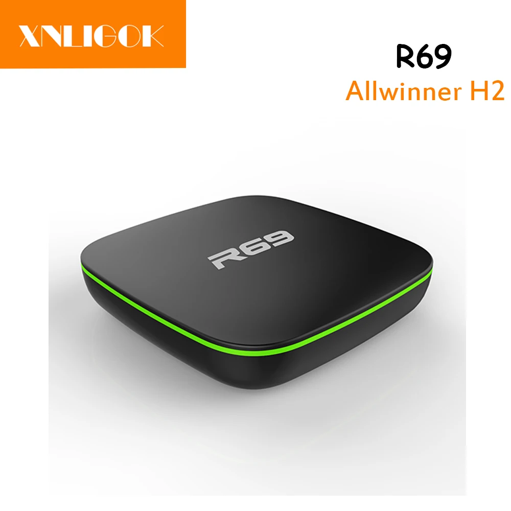 Самый популярный Allwinner H2 Android 4 четырехъядерный 1G/8G R69 Smart TV Box 4K медиаплеер и мини