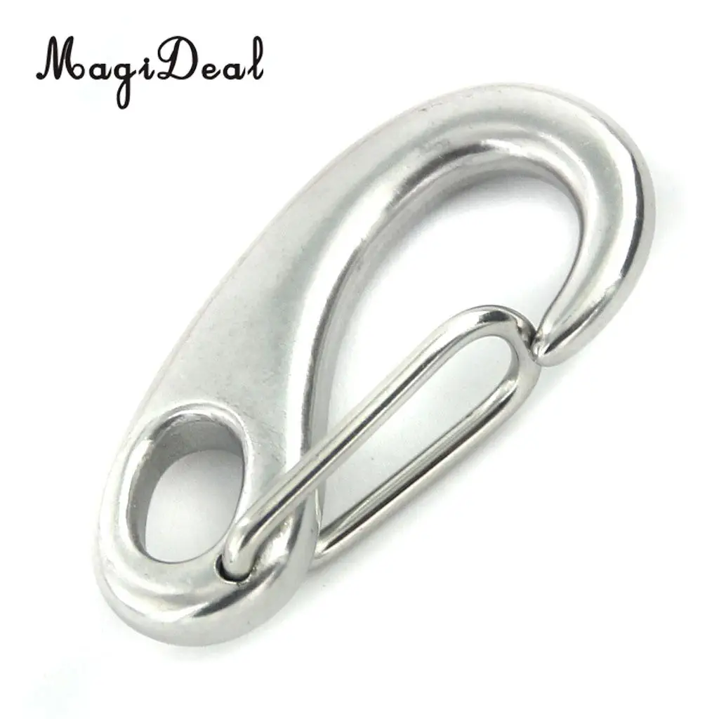 MagiDeal Высокое качество Наружная Пряжка 2xcarabiner Альпинизм из нержавеющей стали