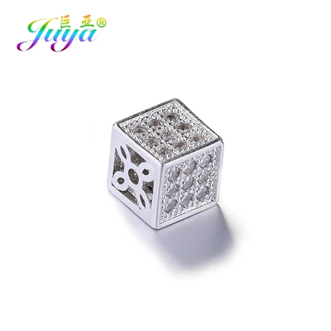 Juya медные квадратные бусины 6 мм 8 мм