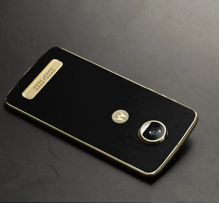 Чехол под шлифованный Металл узор декоративные настольные лампы для Motorola Moto Z2 Play