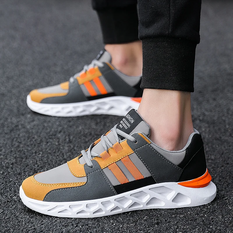 2019 New Arrival Men Running Shoes Outdoor Walking Sneakers Lace-up Athletic Trainers Jogging Footwear Zapatillas Homme | Спорт и