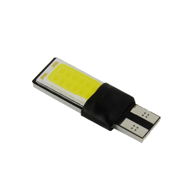 2x T10 W5W Автомобильный светодиодный COB сигнальный лампочка внутренний светильник 12 В Авто поворот Клин боковое Чтение номерного знака парковочный багажник багажная лампа