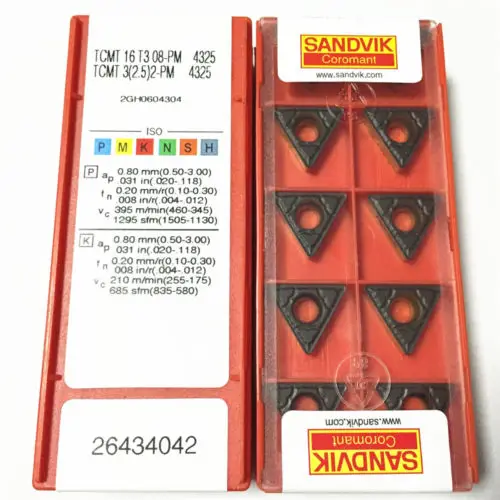 

YZ66 50pcs TCMT16T308-PM4325 TCMT3(2.5)2-PM4325 Carbide Inserts