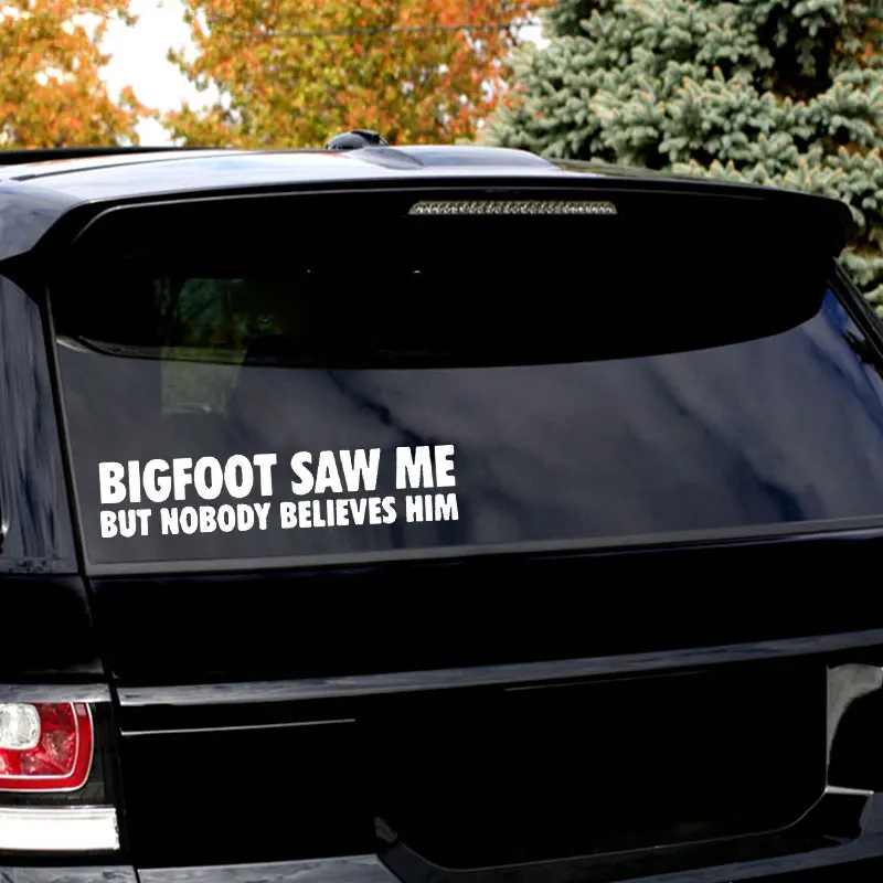 Bigfoot Saw Me Автомобильная Наклейка виниловая Персонализированная забавная