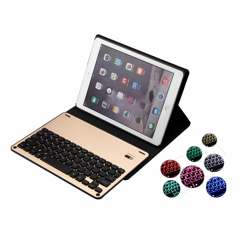 Для iPad 9 7 дюймов Новинка 2017 2018 A1822 A1823 ультра тонкий Bluetooth алюминиевый чехол для