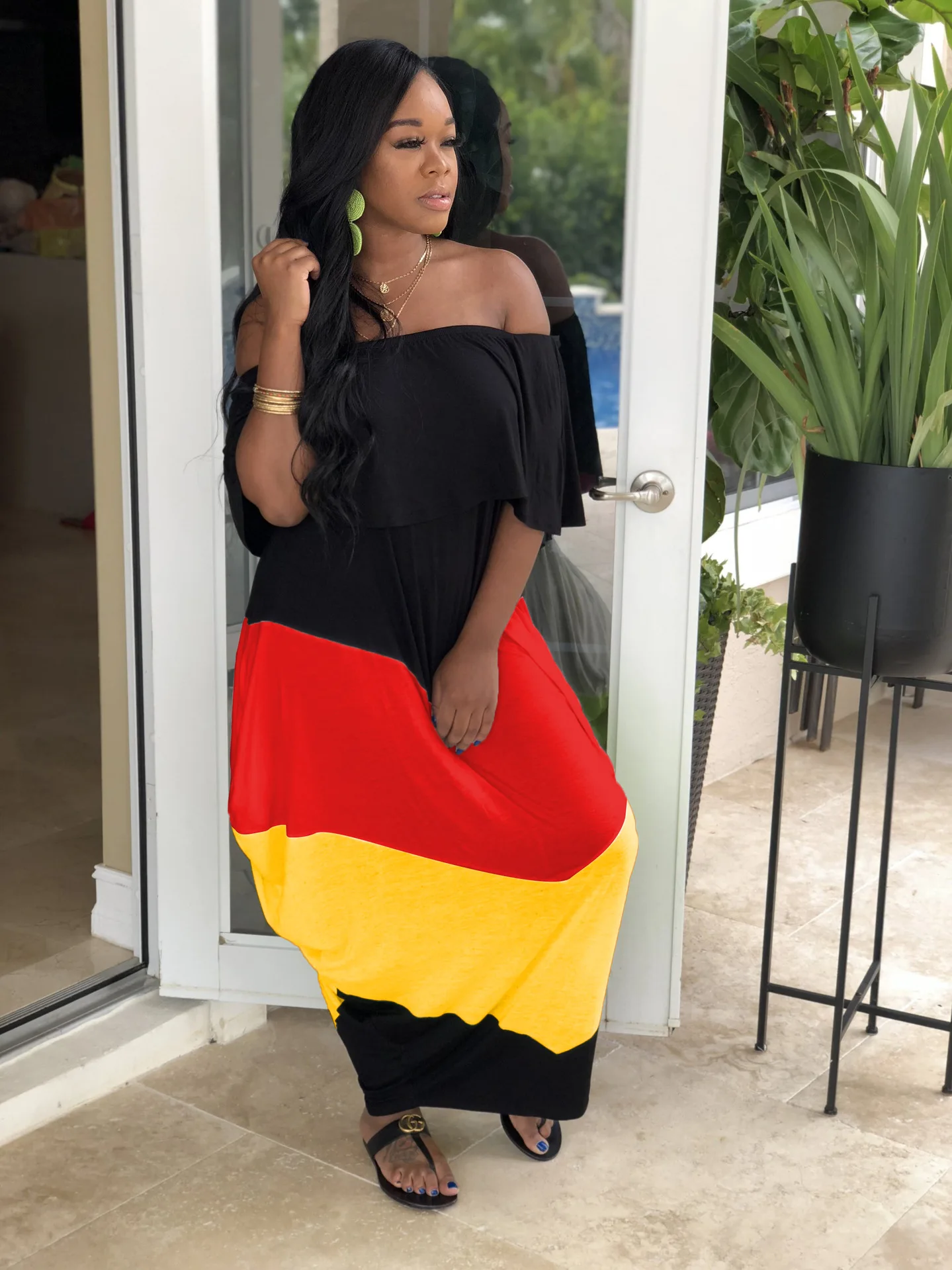 Модное повседневное летнее богемное пляжное платье с коротким рукавом и вырезом