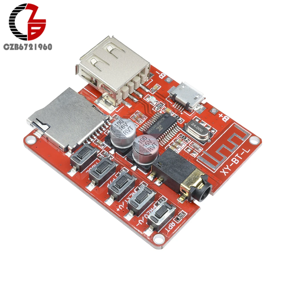 3 7 5 в беспроводной Bluetooth 4 1 MP3 аудио декодер плата Micro USB TF SD карта модуль стерео
