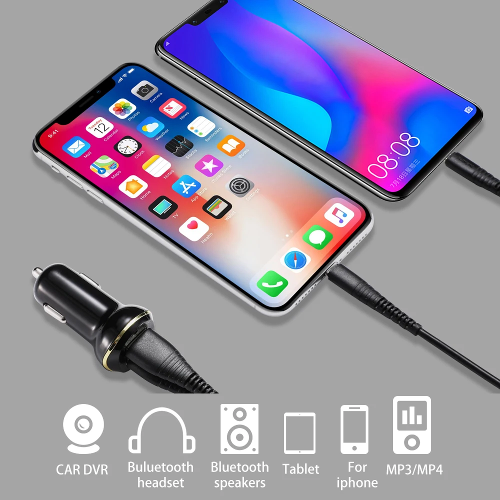 Автомобильное зарядное устройство CASEIER с двумя выходами USB 3.1A max (Real) Быстрая