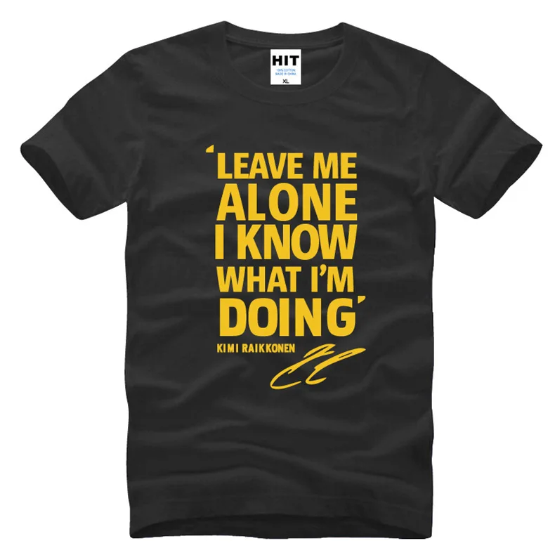 Мужская футболка с надписью Leave Me Alone I Know What I'm Doing новинка 2016 хлопковая
