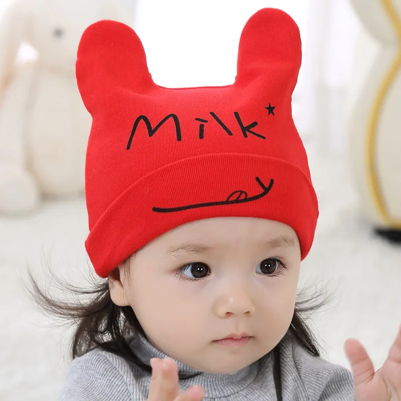 Вязаная шапка для новорожденных из хлопка 2016 Высококачественная девочек зимняя