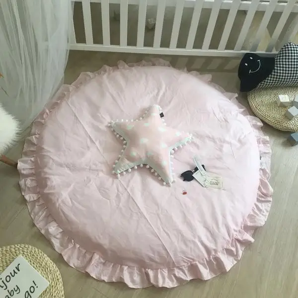 120 см размер Cutton Детская игра коврик Детский ковер пол хлопок ползать Tapete Para Bebe в