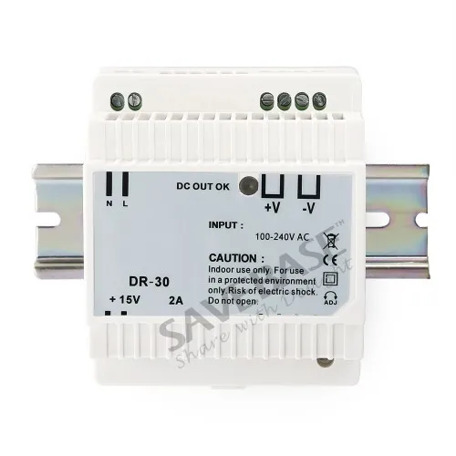 30W 15V 2A Din Rail Power Supply for HOMSECUR Video Door Intercom System | Безопасность и защита
