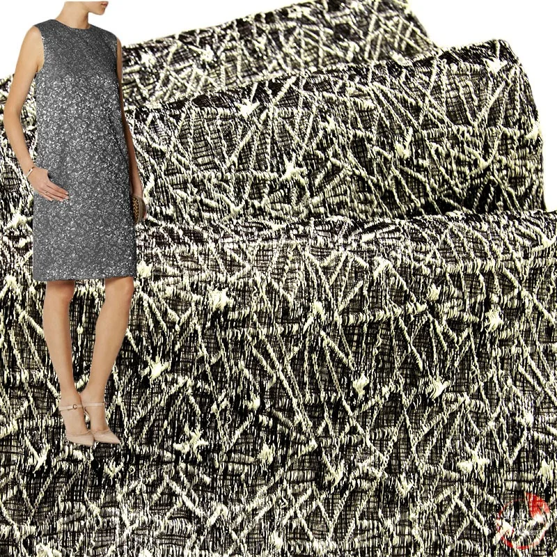 Горячая Распродажа золотая линия модные ткани марки jacquard Серебряная ссылка
