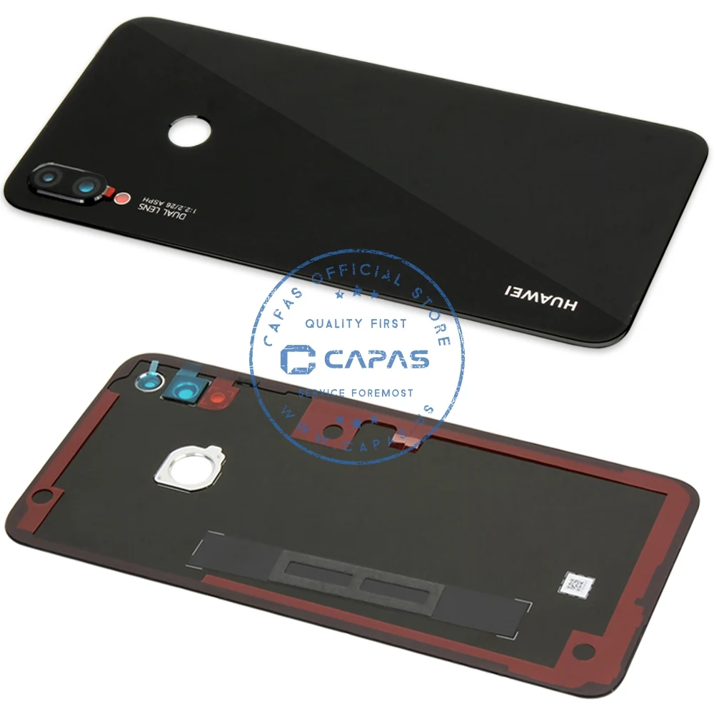 huawei P Smart+ заднее стекло для корпуса+ стекло для камеры huawei Nova 3i задняя крышка для батареи 3 М лента запасные части