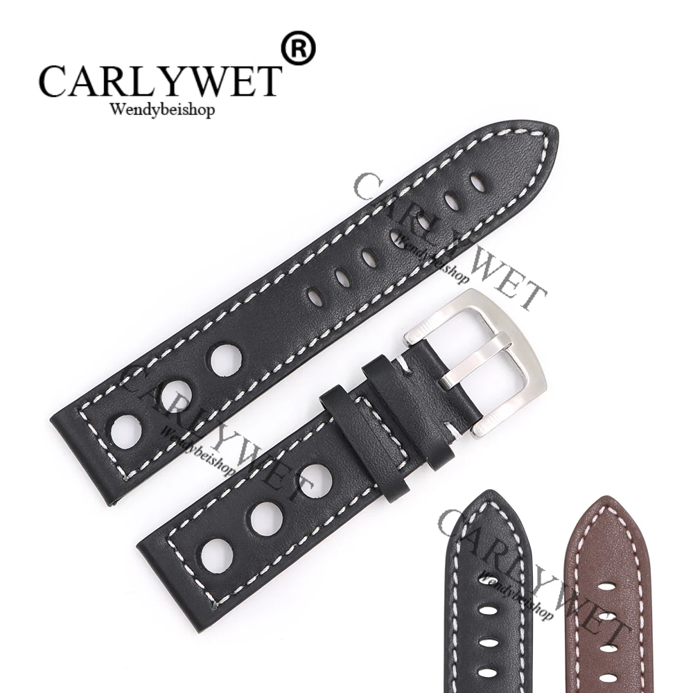 

Ремешок из натуральной телячьей кожи для наручных часов, 22 мм