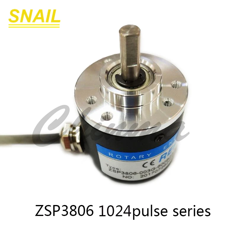 Фотоэлектрические энкодер ZSP3806 1024 импульсов DC5V 12 24 V 7 линейного выхода push pull выход
