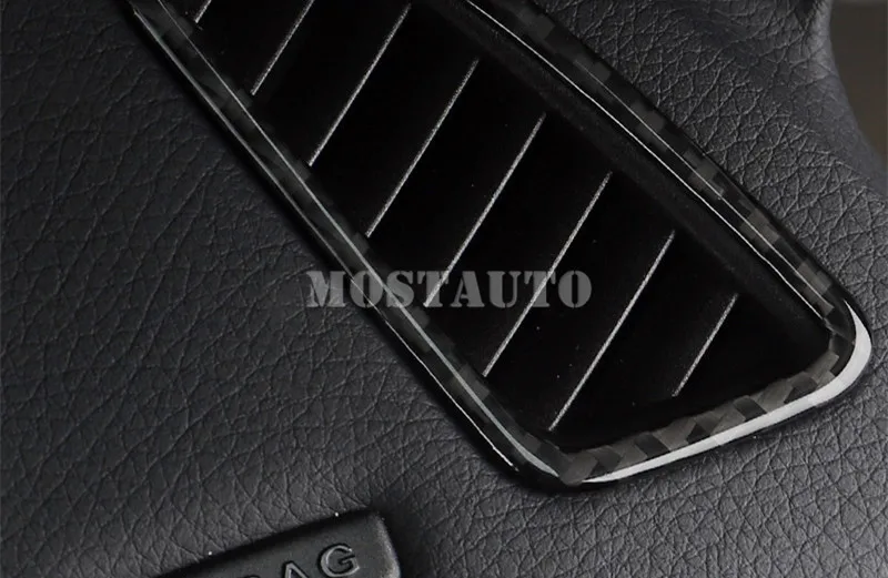 For Benz GLC X205 X253 Carbon Fiber Dashboard Side Air Vent Outlet Cover 2015-2021 2pcs Car Accessories Interior Decor | Автомобили и