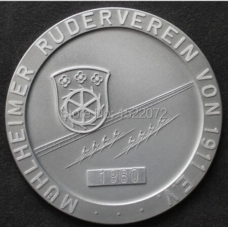 

High quality and low price custom ROWING MEDAILLE MEDAL REGATTA hot sales antique silver medal coins custom