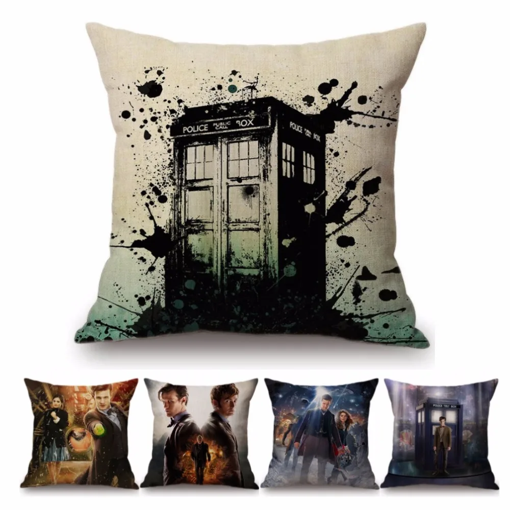 Doctor Who DW Tradis плакат для дома декоративный Чехол на подушку из хлопка и льна